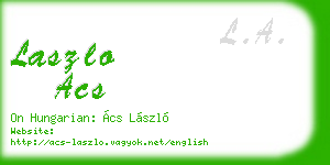 laszlo acs business card